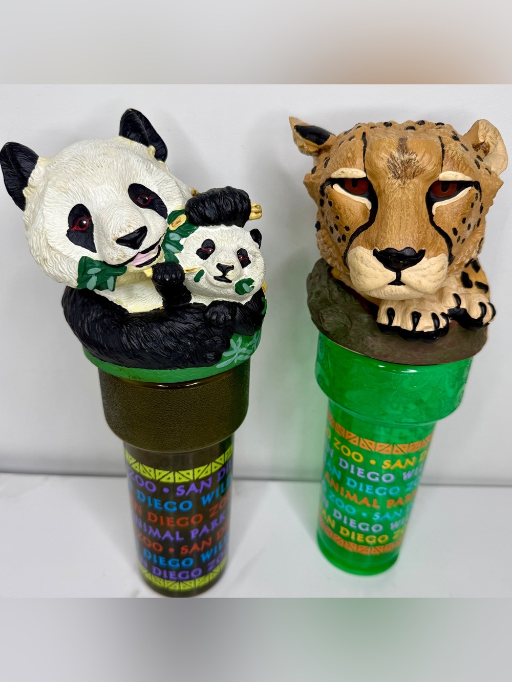 Drinkworks! Whirley Cup Tumbler Cheetah & Panda Topper San Diego